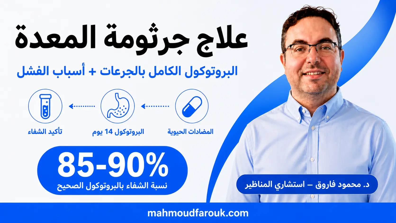 علاج جرثومة المعدة — البروتوكول الصحيح والأدوية المعتمدة